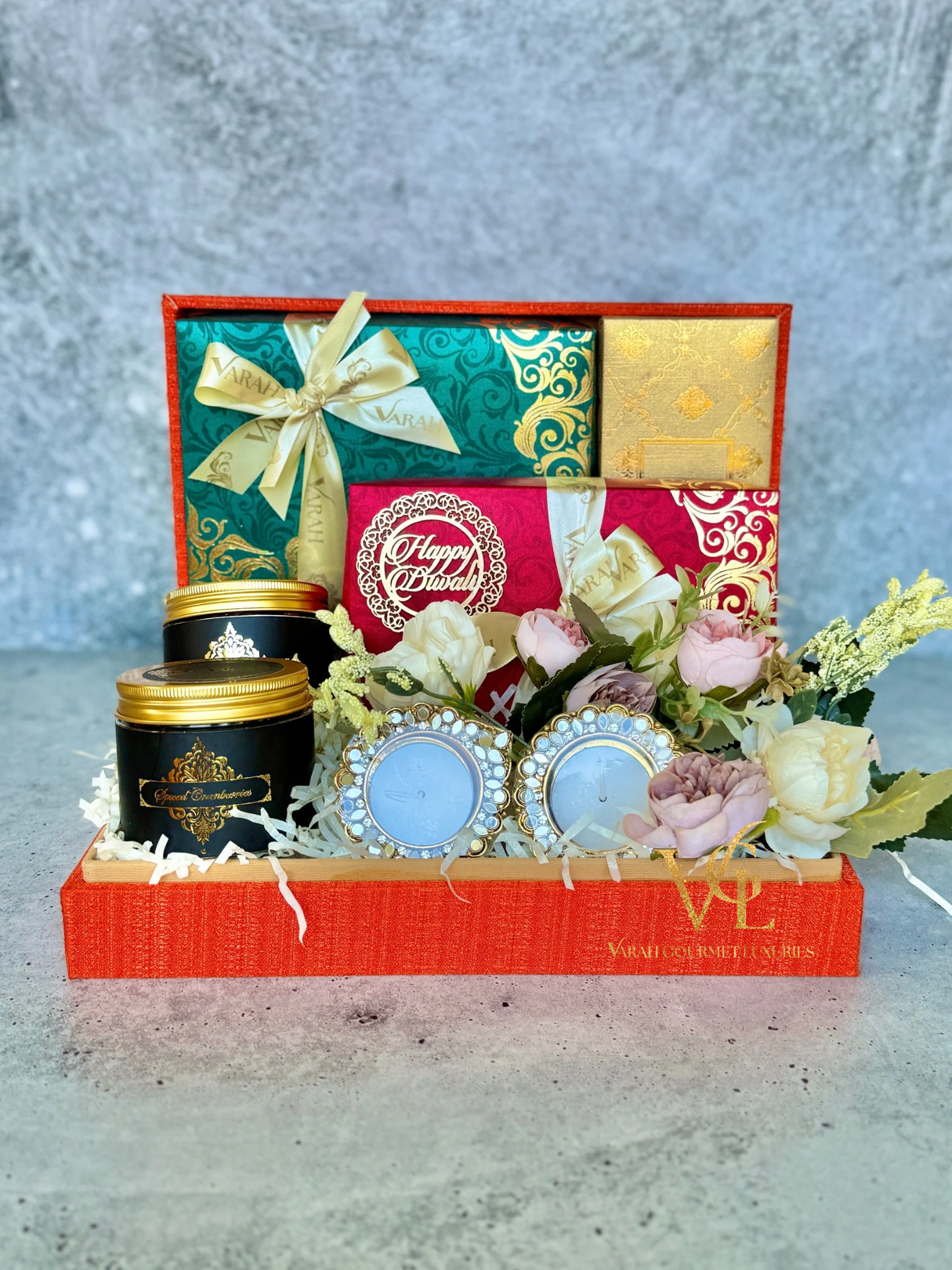 Kesariya Gourmet Diwali Hamper - In a Keepsake Jewelry Box