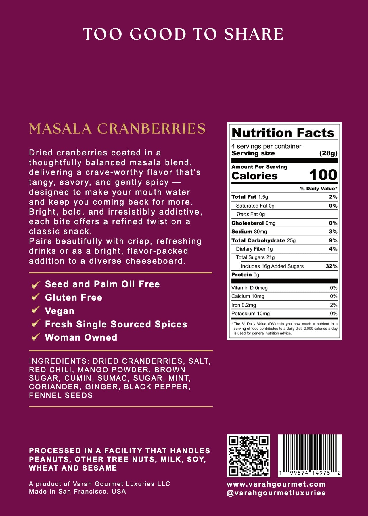 Varah Gourmet Variety Snack Pack - NEW LAUNCH