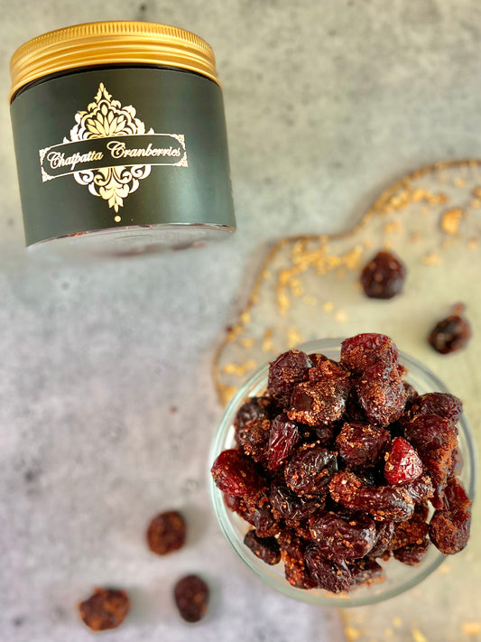 Spiced Cranberries - tangy, sweet and savory, with a hint of spice 