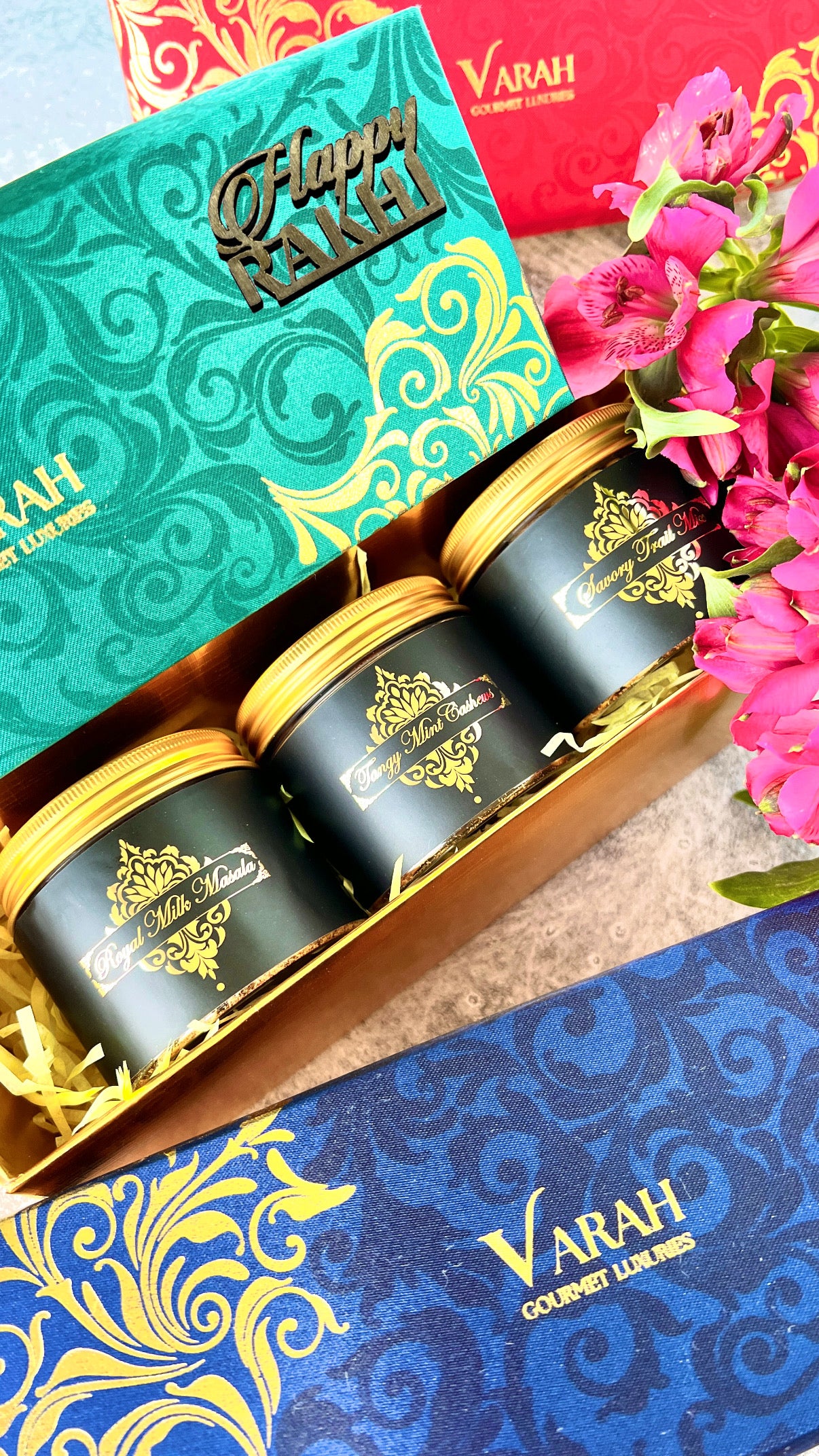 Trilogy 3 Jar Rakhi Gift Box