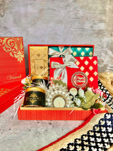 Load image into Gallery viewer, Diwali Kesariya Gourmet Hamper - in a Keepsake Jewelry Box
