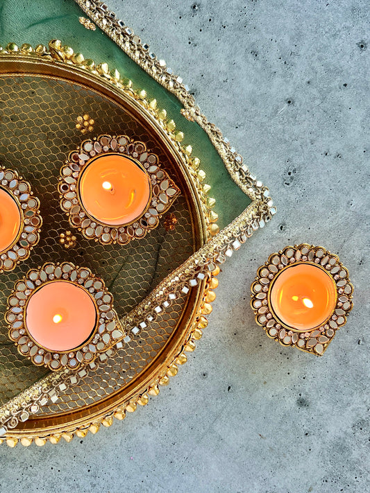 Mirrorwork Candle (Diya)